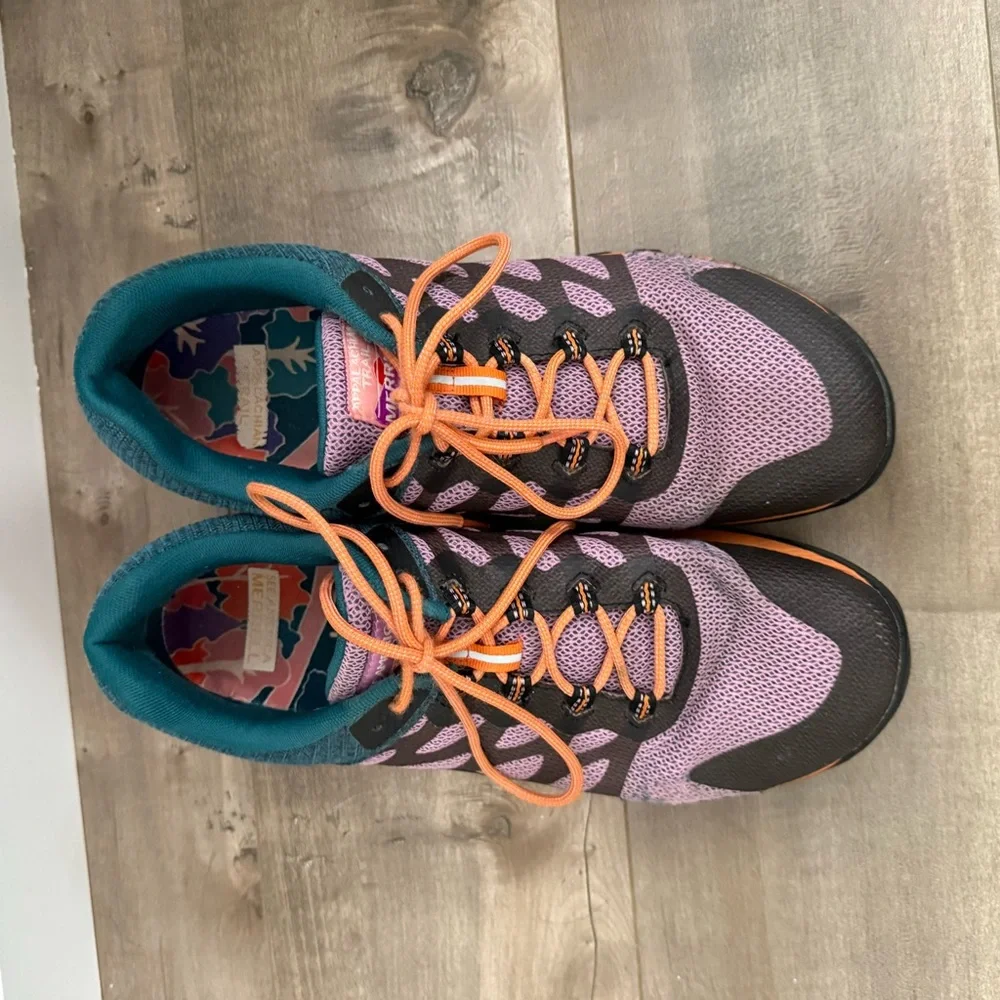 Merrell Antora QForm2 Shoe Mountain W 11‎ Trail Running Vibram Sneaker Colorful
